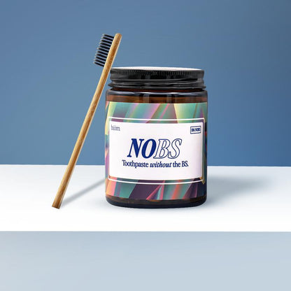 NOBS Toothpaste Tablets - Nano Hydroxyapatite, Fluoride Free, Plastic Free, Eco & Travel Friendly - Remineralize with NHA