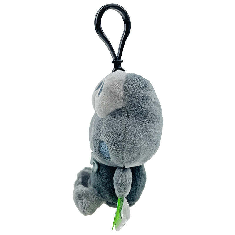 Keroppi Plush Mascot Clip (Ash Monochrome Series)