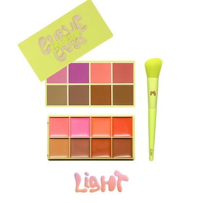 Curve Case Cream Palette & Curve Case Press'd Palette Duo, Makeup Palette Set, Makeup Kit Set Makeup Gift Set Makeup Bundle Box, Compact Makeup Palette, Cosmetic, Cosmetics Kit, Face Makeup Sets, Color