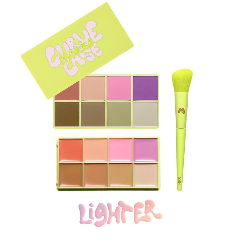 Curve Case Cream Palette & Curve Case Press'd Palette Duo, Makeup Palette Set, Makeup Kit Set Makeup Gift Set Makeup Bundle Box, Compact Makeup Palette, Cosmetic, Cosmetics Kit, Face Makeup Sets, Color