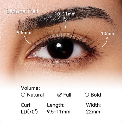 Wosado Soft Magnetic Eyelashes All-in-One Box, Destination Collection, Reusable, Glue-Free, Waterproof, Lightweight, Natural Style, Makeup Cosmetic