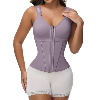 SHAPSHE Waist Shapewear for Women with Bra Tummy Control Girdle Workout Shapewear with Adjustable Shoulder Strap