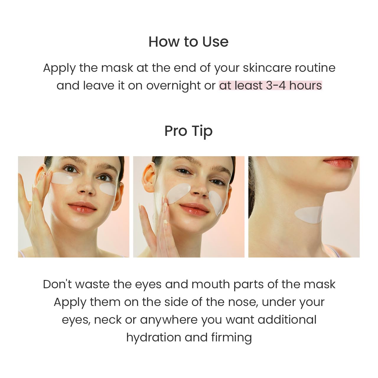 Bio-Collagen Real Deep Mask, Hydrating Overnight Hydrogel Mask, Pore Minimizing, Elasticity Improvement, Korean Skincare | 1.19oz(34g) x 4ea