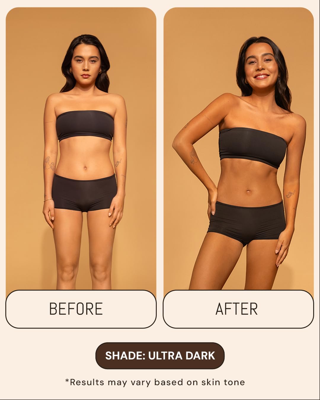 Dark Tanning Mousse 7oz - Made in the USA - Streak-Free, Lightweight, Non-Sticky, Fast-Absorbing, Vegan, Sunless Tanner for All Skin Types