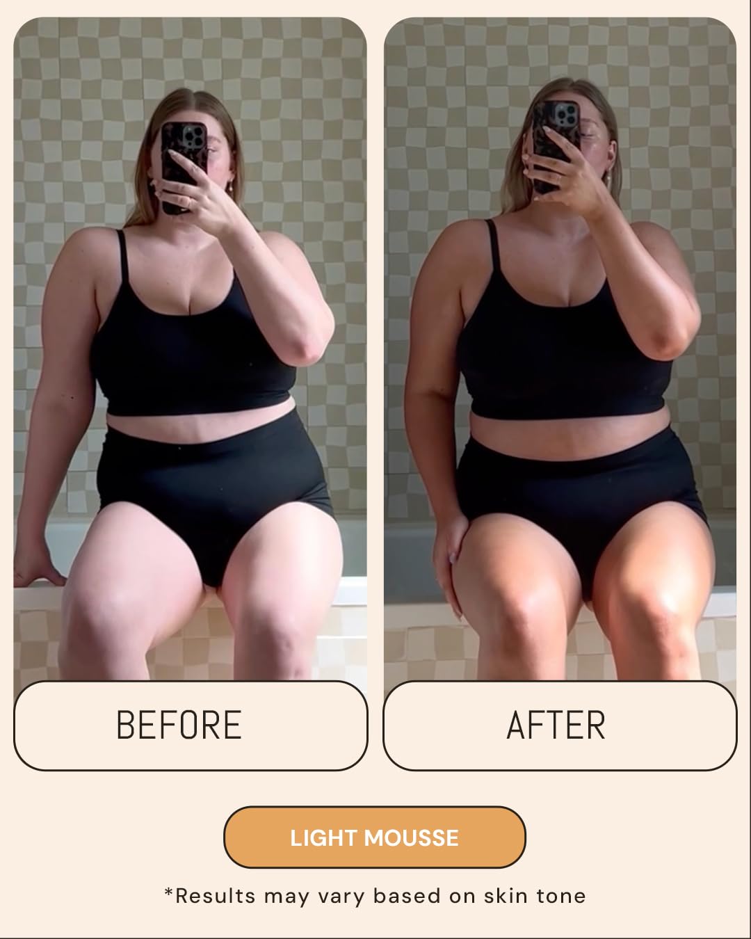 Dark Tanning Mousse 7oz - Made in the USA - Streak-Free, Lightweight, Non-Sticky, Fast-Absorbing, Vegan, Sunless Tanner for All Skin Types