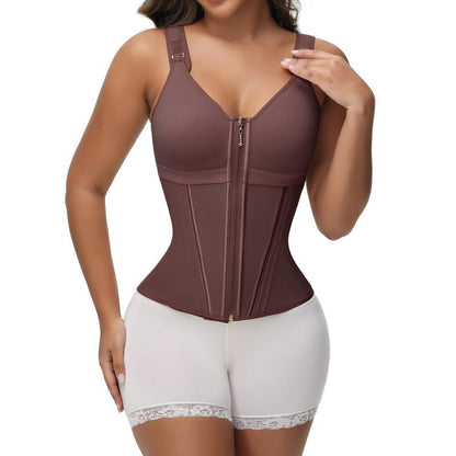 SHAPSHE Waist Shapewear for Women with Bra Tummy Control Girdle Workout Shapewear with Adjustable Shoulder Strap