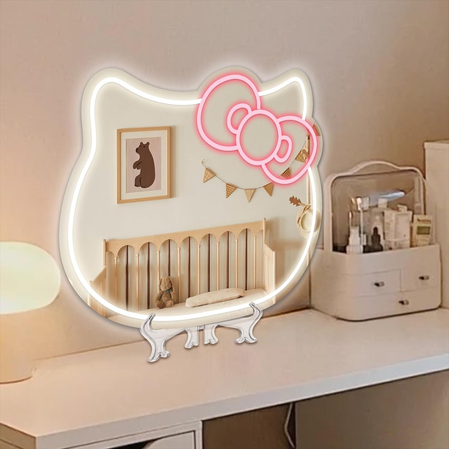 Hello Kitty Mirror Neon Sign