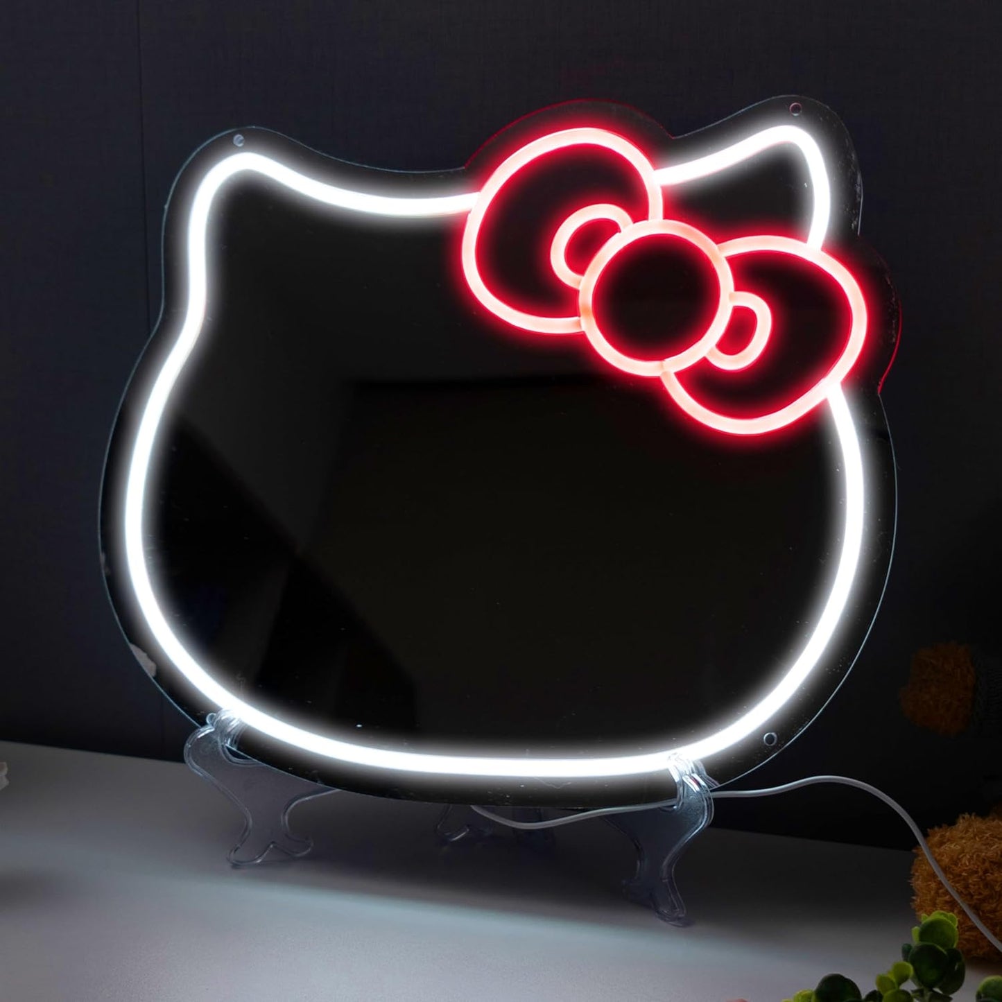 Hello Kitty Mirror Neon Sign