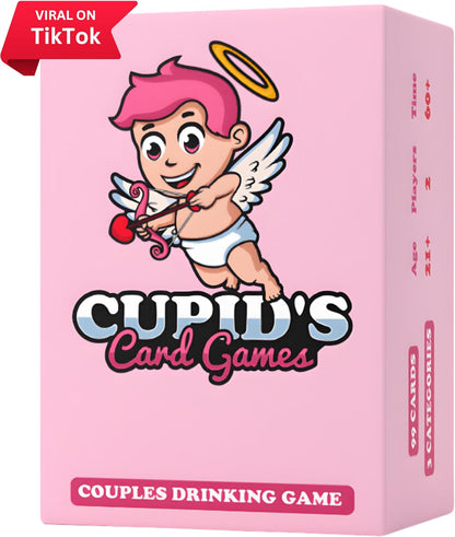 Cupid's Card Games - Couples Drinking Game for Adult Only Date Nights - Bedroom Game for Couples for Boyfriend & Girlfriend - Valentine’s Day Gift Idea