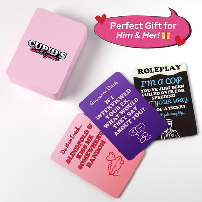 Cupid's Card Games - Couples Drinking Game for Adult Only Date Nights - Bedroom Game for Couples for Boyfriend & Girlfriend - Valentine’s Day Gift Idea