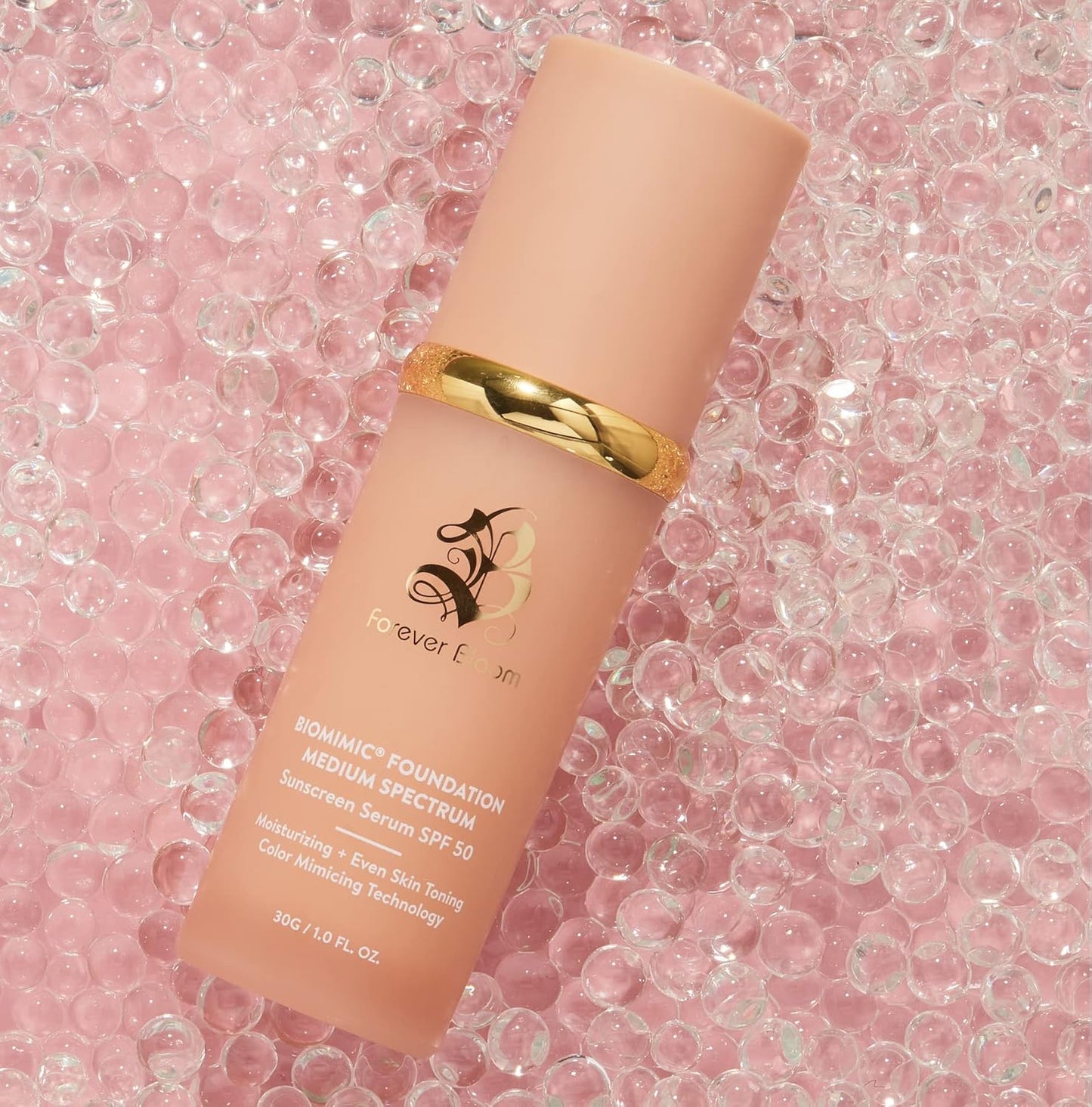 Bio Mimic Foundation Medium Spectrum by Forever Bloom; Protecting from Sun with SPF50; for Gym, Sports, Dancing