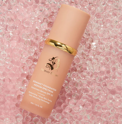 Bio Mimic Foundation Medium Spectrum by Forever Bloom; Protecting from Sun with SPF50; for Gym, Sports, Dancing