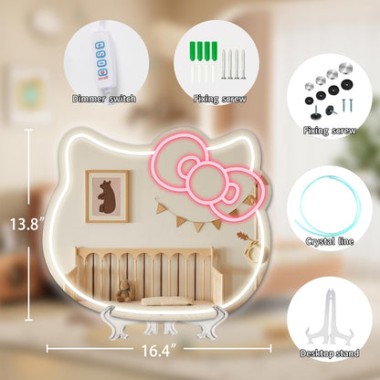 Hello Kitty Mirror Neon Sign