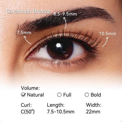 Wosado Soft Magnetic Eyelashes All-in-One Box, Destination Collection, Reusable, Glue-Free, Waterproof, Lightweight, Natural Style, Makeup Cosmetic