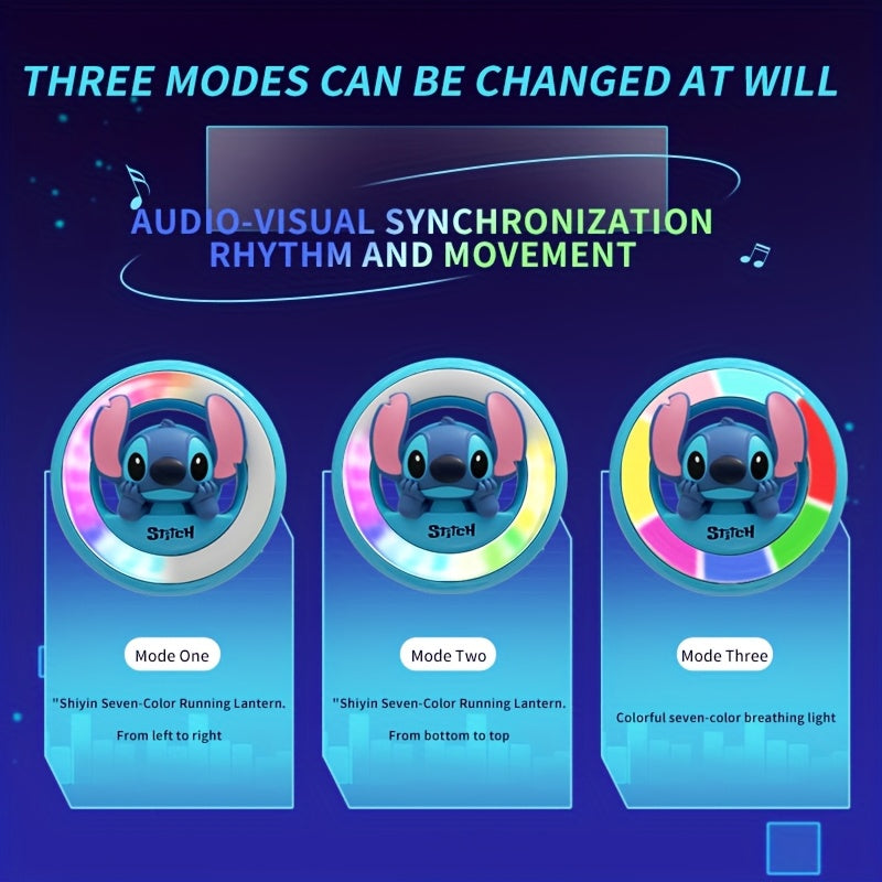 1pc Car Ambient Light Interior Decoration Vehicle Air Conditioner Car Aromatherapy Light Music Rhythm Light Air Vent Light Round Ornament Hanger Include 3 Pieces of Aromatherapy Tablets