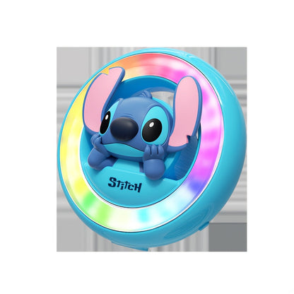 1pc Car Ambient Light Interior Decoration Vehicle Air Conditioner Car Aromatherapy Light Music Rhythm Light Air Vent Light Round Ornament Hanger Include 3 Pieces of Aromatherapy Tablets